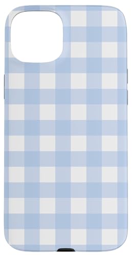 Pastellblau Weiß Gingham Kawaii Niedlich Blau Streifen Hülle für iPhone 15 Plus Pastellblau Weiß Gingham Kawaii Niedlich Blau Streifen Hülle für iPhone 15 Plus von Aesthetic Cute Design