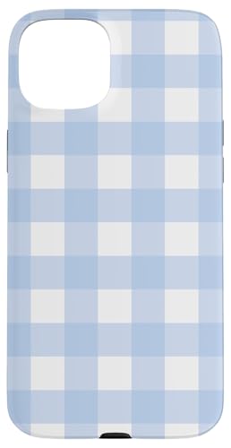 Pastellblau Weiß Gingham Kawaii Niedlich Blau Streifen Hülle für iPhone 15 Plus Pastellblau Weiß Gingham Kawaii Niedlich Blau Streifen Hülle für iPhone 15 Plus von Aesthetic Cute Design