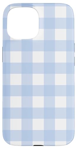 Pastellblau Weiß Gingham Kawaii Niedlich Blau Streifen Hülle für iPhone 15 Pastellblau Weiß Gingham Kawaii Niedlich Blau Streifen Hülle für iPhone 15 von Aesthetic Cute Design