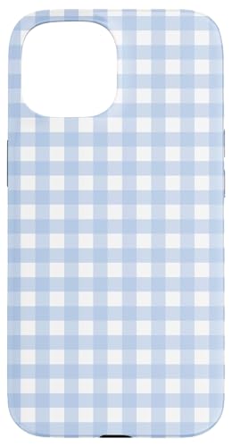 Pastellblaues Karomuster mit kariertem Karomuster Hülle für iPhone 15 Pastellblaues Karomuster mit kariertem Karomuster Hülle für iPhone 15 von Aesthetic Cute Design