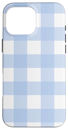 Pastellblaues Karomuster mit kariertem Karomuster Hülle für iPhone 16 Pro Max Pastellblaues Karomuster mit kariertem Karomuster Hülle für iPhone 16 Pro Max von Aesthetic Cute Design