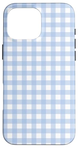 Pastellblaues Karomuster mit kariertem Karomuster Hülle für iPhone 16 Pro Max Pastellblaues Karomuster mit kariertem Karomuster Hülle für iPhone 16 Pro Max von Aesthetic Cute Design