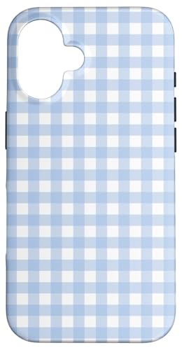 Pastellblaues Karomuster mit kariertem Karomuster Hülle für iPhone 16 Pastellblaues Karomuster mit kariertem Karomuster Hülle für iPhone 16 von Aesthetic Cute Design