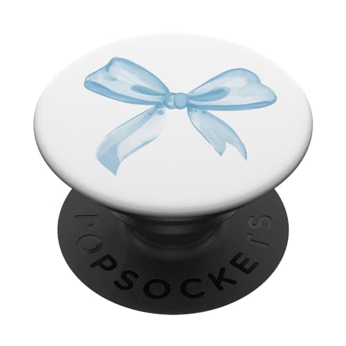 Ästhetische Kokette hellblaue Schleife in Aquarell PopSockets Klebender PopGrip Ästhetische Kokette hellblaue Schleife in Aquarell PopSockets Klebender PopGrip von Aesthetic Pattern Co