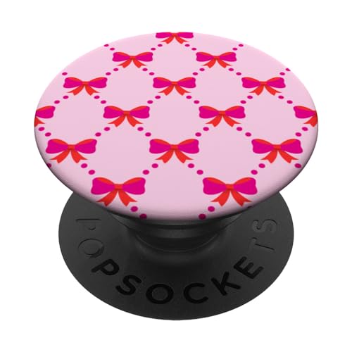 Ästhetische Schleifen in Hot Pink PopSockets mit austauschbarem PopGrip von Aesthetic Pattern Co