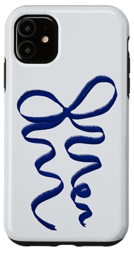 Hülle für iPhone 11 Kokette blaue Schleife Hülle für iPhone 11 Kokette blaue Schleife von Aesthetic Pattern Co