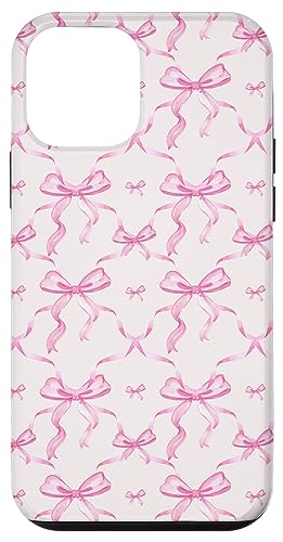 Hülle für iPhone 12 mini Ästhetische rosa Bänder und Schleifen in Aquarell von Aesthetic Patterns