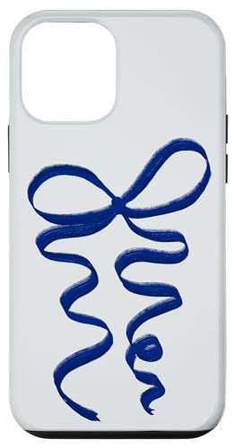 Hülle für iPhone 12 mini Kokette blaue Schleife von Aesthetic Pattern Co