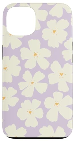 Hülle für iPhone 13 Aesthetic Spring Floral – Cremefarbene Blumen und Flieder von Aesthetic Pattern Co