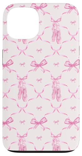 Hülle für iPhone 13 Coquette pinke Bänder, Schleifen und aquarellfarbene Ballettschuhe von Aesthetic Pattern Co