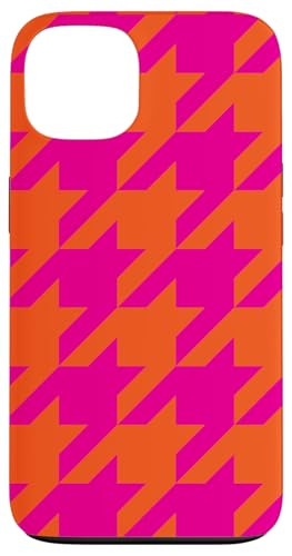 Hülle für iPhone 13 Orange und Hot Pink Hahnentrittmuster Hülle für iPhone 13 Orange und Hot Pink Hahnentrittmuster von Aesthetic Patterns