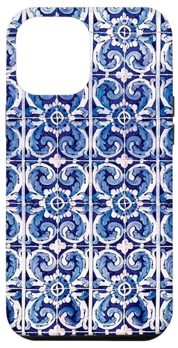 Hülle für iPhone 13 Pro Max Azulejo-Fliese, portugiesisch, Blumenmuster, Blau und Weiß von Aesthetic Pattern Co