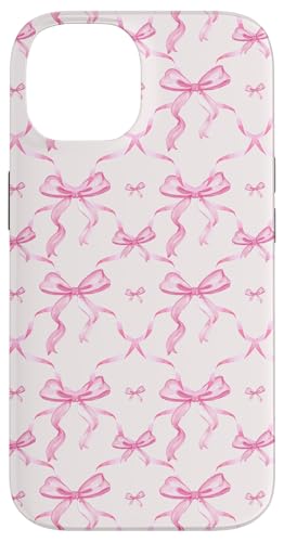 Hülle für iPhone 14 Ästhetische rosa Bänder und Schleifen in Aquarell von Aesthetic Pattern Co