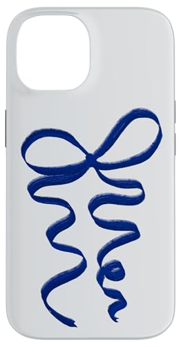 Hülle für iPhone 14 Kokette blaue Schleife von Aesthetic Pattern Co