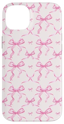 Hülle für iPhone 14 Plus Ästhetische rosa Bänder und Schleifen in Aquarell von Aesthetic Patterns