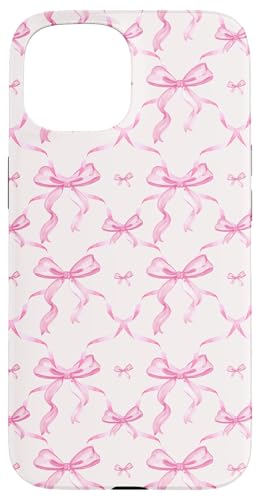 Hülle für iPhone 15 Ästhetische rosa Bänder und Schleifen in Aquarell von Aesthetic Pattern Co