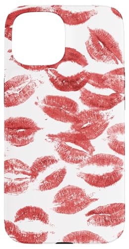 Hülle für iPhone 15 Coquette Red Kisses Lippenstift Lip Kisses Hülle für iPhone 15 Coquette Red Kisses Lippenstift Lip Kisses von Aesthetic Pattern Co