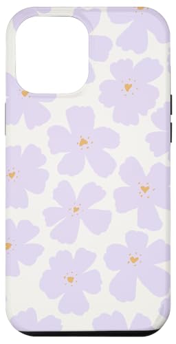 Hülle für iPhone 15 Pro Max Aesthetic Spring Floral – Pastell-Flieder Blumen und Creme von Aesthetic Pattern Co