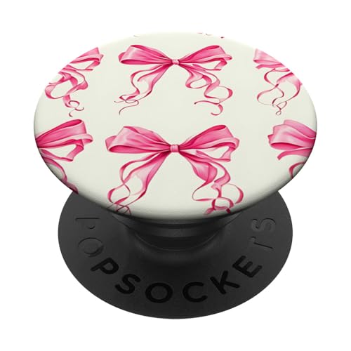 Ästhetische rosa Bänder und Schleifen in Aquarell PopSockets Klebender PopGrip Ästhetische rosa Bänder und Schleifen in Aquarell PopSockets Klebender PopGrip von Aesthetic Patterns