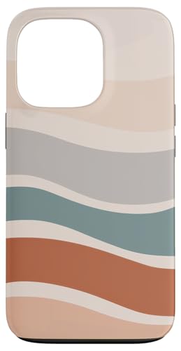 Boho Waves Abstrakte minimalistische Erdtonkunst Hülle für iPhone 13 Pro von Aesthetic Patterns