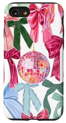 Ästhetische adrette Discokugel & Schleifen Y2K Coquette Party Hülle für iPhone SE (2020) / 7 / 8 von Aesthetic Preppy Disco Ball & Bows Y2K