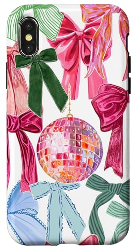 Ästhetische adrette Discokugel & Schleifen Y2K Coquette Party Hülle für iPhone X/XS Ästhetische adrette Discokugel & Schleifen Y2K Coquette Party Hülle für iPhone X/XS von Aesthetic Preppy Disco Ball & Bows Y2K