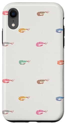 Vintage Aquarium Garnelen Muster Sommer Hülle für iPhone XR von Aesthetic Shrimp Pattern Summer