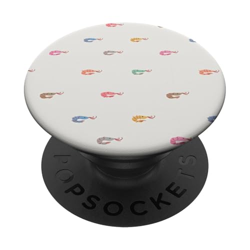 Vintage Aquarium Garnelen Muster Sommer PopSockets Klebender PopGrip Vintage Aquarium Garnelen Muster Sommer PopSockets Klebender PopGrip von Aesthetic Shrimp Pattern Summer