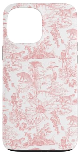 Adrette Koralle Asiatische Dschungel Toile Affe Leopard Lotusblume Hülle für iPhone 13 Pro Max Adrette Koralle Asiatische Dschungel Toile Affe Leopard Lotusblume Hülle für iPhone 13 Pro Max von Aesthetic Toile Patterns