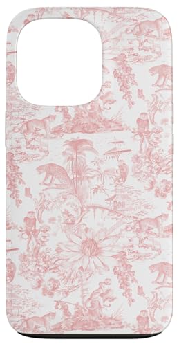 Adrette Koralle Asiatische Dschungel Toile Affe Leopard Lotusblume Hülle für iPhone 13 Pro Adrette Koralle Asiatische Dschungel Toile Affe Leopard Lotusblume Hülle für iPhone 13 Pro von Aesthetic Toile Patterns