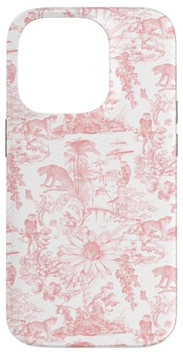 Adrette Koralle Asiatische Dschungel Toile Affe Leopard Lotusblume Hülle für iPhone 14 Pro Adrette Koralle Asiatische Dschungel Toile Affe Leopard Lotusblume Hülle für iPhone 14 Pro von Aesthetic Toile Patterns
