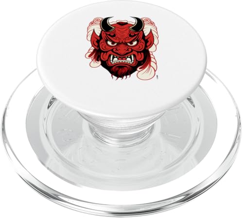 Tengu Shinto Gott Hundedämon Noh Theatermasken PopSockets PopGrip für MagSafe von Aesthetic Yokai Styles
