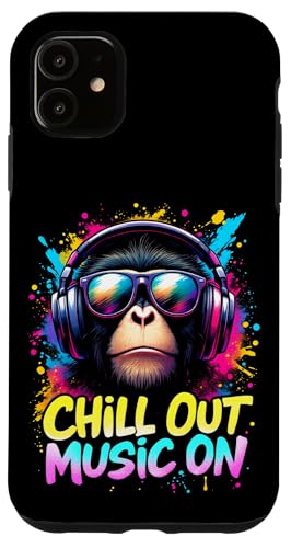 CHILL OUT MUSIC ON Affe Kopfhörer Hülle für iPhone 11 CHILL OUT MUSIC ON Affe Kopfhörer Hülle für iPhone 11 von Affe Kopfhörer Designs