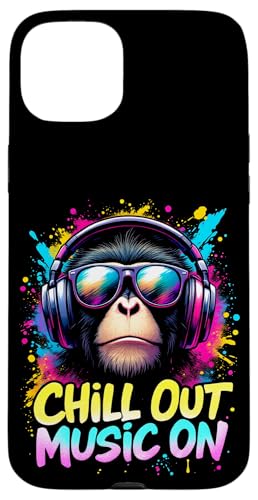 CHILL OUT MUSIC ON Affe Kopfhörer Hülle für iPhone 15 Plus CHILL OUT MUSIC ON Affe Kopfhörer Hülle für iPhone 15 Plus von Affe Kopfhörer Designs