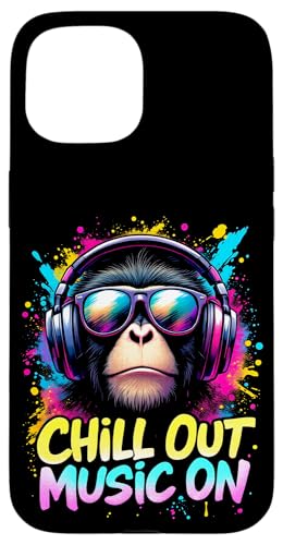 CHILL OUT MUSIC ON Affe Kopfhörer Hülle für iPhone 15 CHILL OUT MUSIC ON Affe Kopfhörer Hülle für iPhone 15 von Affe Kopfhörer Designs