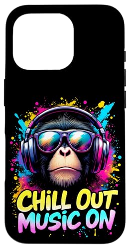 CHILL OUT MUSIC ON Affe Kopfhörer Hülle für iPhone 16 Pro CHILL OUT MUSIC ON Affe Kopfhörer Hülle für iPhone 16 Pro von Affe Kopfhörer Designs