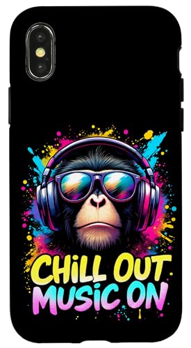 CHILL OUT MUSIC ON Affe Kopfhörer Hülle für iPhone X/XS CHILL OUT MUSIC ON Affe Kopfhörer Hülle für iPhone X/XS von Affe Kopfhörer Designs