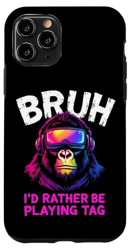 BRUH I'D RATHER BE PLAYING TAG Affe Kopfhörer Gaming Hülle für iPhone 11 Pro BRUH I'D RATHER BE PLAYING TAG Affe Kopfhörer Gaming Hülle für iPhone 11 Pro von Affe Kopfhörer Gaming Designs