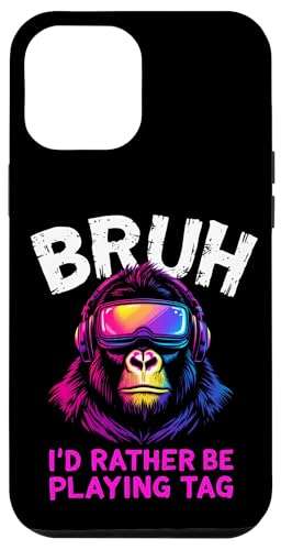 BRUH I'D RATHER BE PLAYING TAG Affe Kopfhörer Gaming Hülle für iPhone 12 Pro Max BRUH I'D RATHER BE PLAYING TAG Affe Kopfhörer Gaming Hülle für iPhone 12 Pro Max von Affe Kopfhörer Gaming Designs