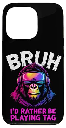 BRUH I'D RATHER BE PLAYING TAG Affe Kopfhörer Gaming Hülle für iPhone 13 Pro BRUH I'D RATHER BE PLAYING TAG Affe Kopfhörer Gaming Hülle für iPhone 13 Pro von Affe Kopfhörer Gaming Designs
