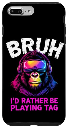 BRUH I'D RATHER BE PLAYING TAG Affe Kopfhörer Gaming Hülle für iPhone 7 Plus/8 Plus BRUH I'D RATHER BE PLAYING TAG Affe Kopfhörer Gaming Hülle für iPhone 7 Plus/8 Plus von Affe Kopfhörer Gaming Designs