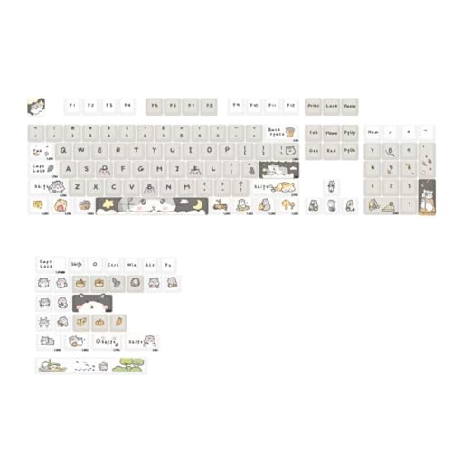 Afforstyle 132 Tasten Tastenkappen Mechanische Tastatur Tastenkappen Englische Tastenkappen für 61/64/68/84/87/96/98/104 Mechanische Tastaturen von Afforstyle