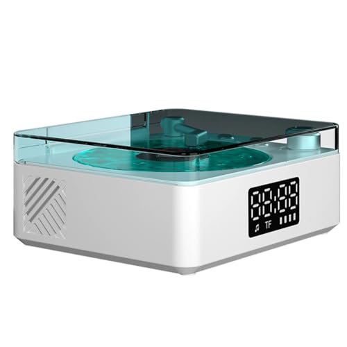Afforstyle Bluetooth-Lautsprecher Schlafhilfe Lautsprecher Kabellos im Retro-Vinyl-Record-Player-Stil mit RGB-Beleuchtung von Afforstyle