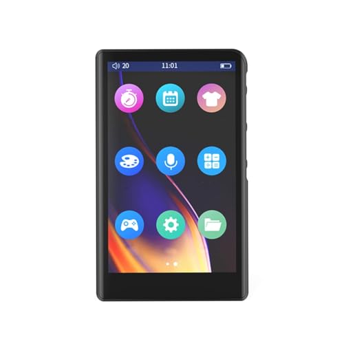 Afforstyle MP4-Player mit Bluetooth 5.0, Integriertem Lautsprecher, Unterstützung Von FM, Video-Wiedergabe, E-Book-Lesen und Sprachaufzeichnung von Afforstyle