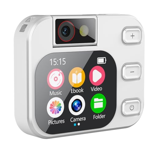 Afforstyle Mini-Digitalkamera MP3-Player 2,01 Touchscreen Typ-C Fotos Machen Videoaufzeichnung E-Book-Lesen von Afforstyle