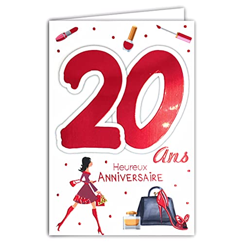 69-2022 Geburtstagskarte Mädchen Junge Frau - Schuhe Stiletto Heels Mode Einkaufen Handtasche Sonnenbrille Stern Blumen 69-2022 Geburtstagskarte Mädchen Junge Frau - Schuhe Stiletto Heels Mode Einkaufen Handtasche Sonnenbrille Stern Blumen von Afie