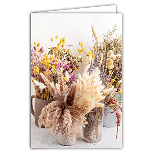 Afie 65-1330 Grußkarte ohne Text für jeden Anlass - Glückwünsche - Glückwünsche - Für Toi Bouquet - Blumenstrauß - inkl. Umschläge, hergestellt in Frankreich von Afie