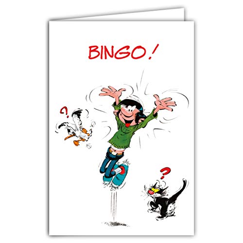 Gaston Lagaffe glct-0102 Geburtstagskarte mit Motiv Ein Jahr älter Katze von Afie