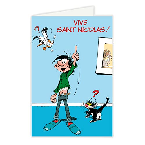 Gaston Lagaffe glct0051 ST Nikolaus 6 Dezember Jungen mit Umschlag illustriert passender von Afie