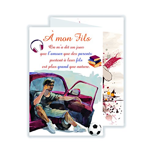 afie 69-3948 Karte mit 3 Blättern A mon Fäden, Je t'Aime von Afie